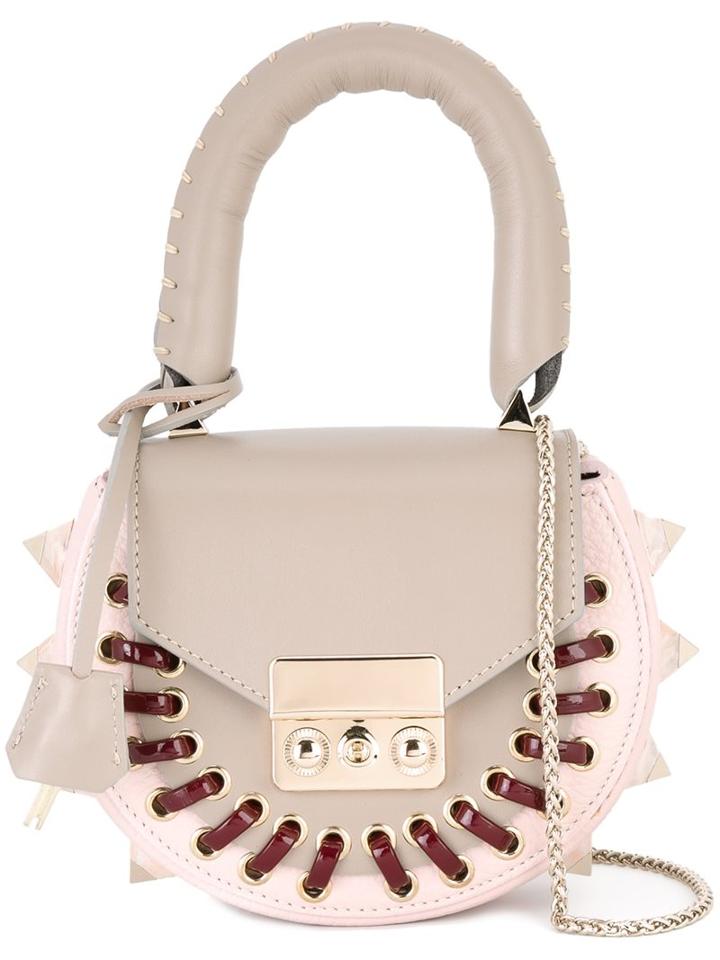 Salar Tonal Saddle Tote Bag, Women's, Pink/purple