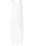 Christopher Kane Long Lace Teeth Dress - White