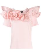 Marc Jacobs Rosette-appliquéd T-shirt - Pink