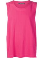 Issey Miyake Men Random Pique Tank, Size: 5, Pink/purple, Cotton