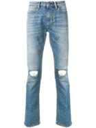Acne Studios Max Mid Ripped Jeans - Blue