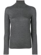 Le Tricot Perugia Roll Neck Sweater - Grey