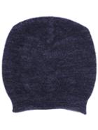 Lainey Keogh Ribbed Beanie, Women's, Blue, Nylon/spandex/elastane/cashmere