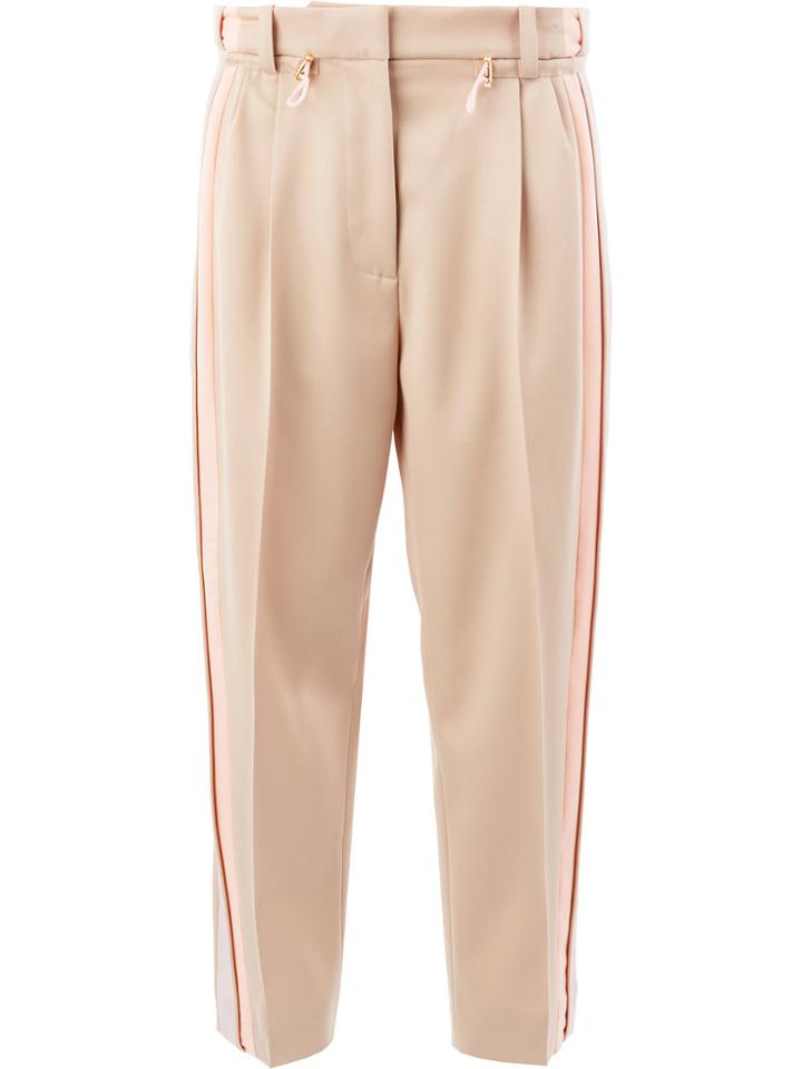 Peter Pilotto Contrasting Stripe Trousers - Nude & Neutrals