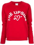 The Upside Logo Printed Sweatshirt - Red