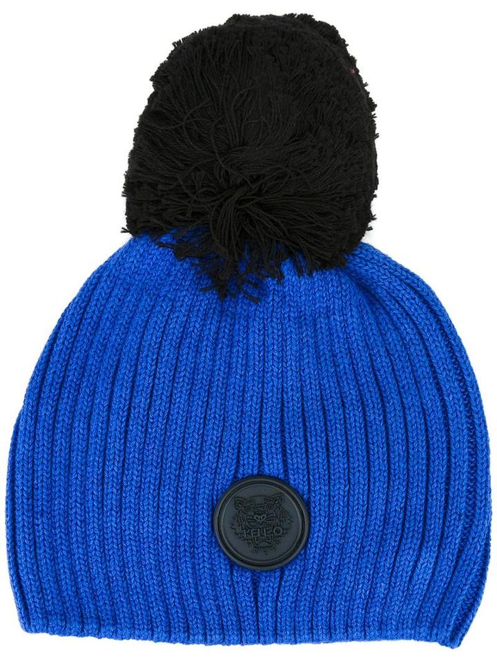 Kenzo Kids 'annie' Bobble Beanie, Toddler Girl's, Size: 3 Yrs, Blue