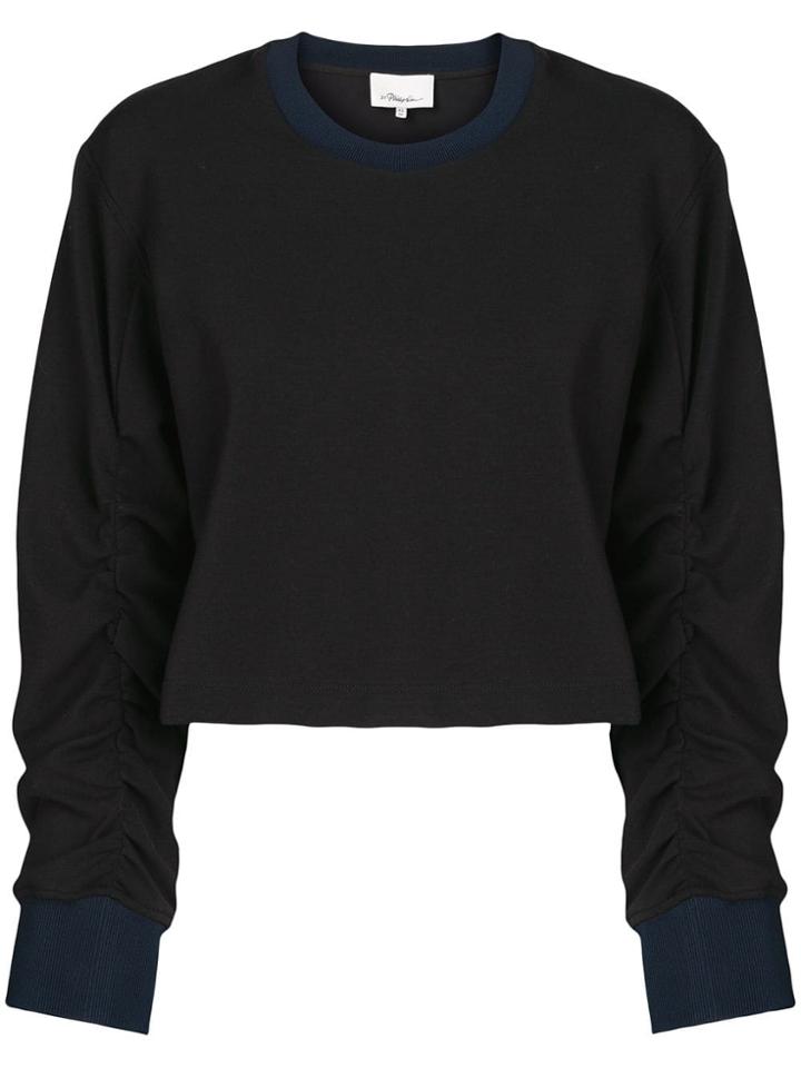 3.1 Phillip Lim Draped Sleeve Jumper - Black