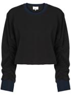 3.1 Phillip Lim Draped Sleeve Jumper - Black