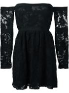 For Love And Lemons Strapless Flared Dress, Women's, Size: Small, Black, Nylon/polyester/spandex/elastane