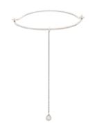 Jil Sander Crystal Drop Choker - Silver