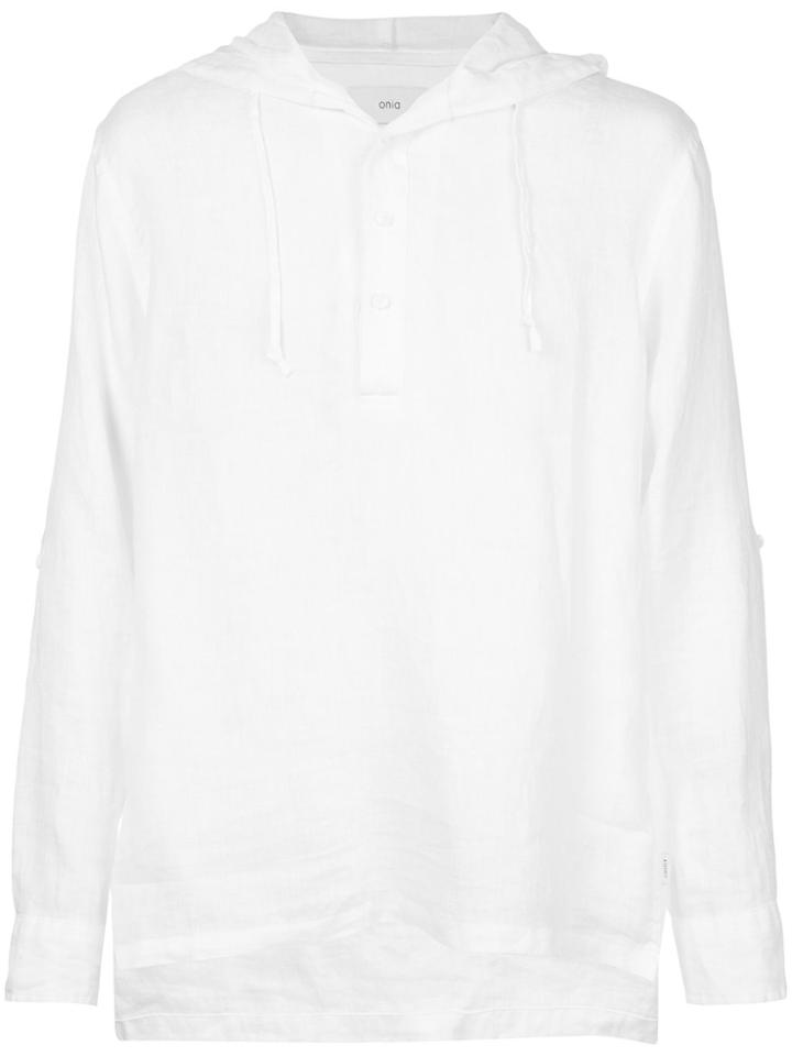 Onia Kai Hooded Pullover - White