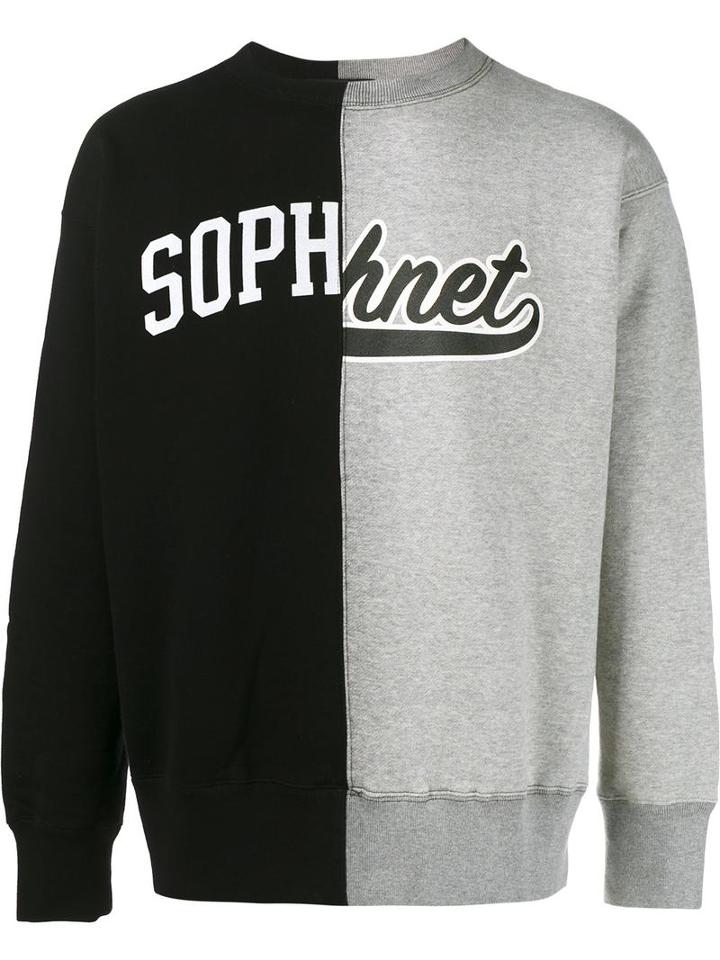 Sophnet. Slip Logo Sweatshirt, Men's, Size: Small, Grey, Cotton