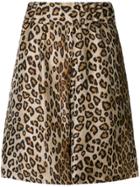 Alberto Biani Leopard Print Shorts - Brown