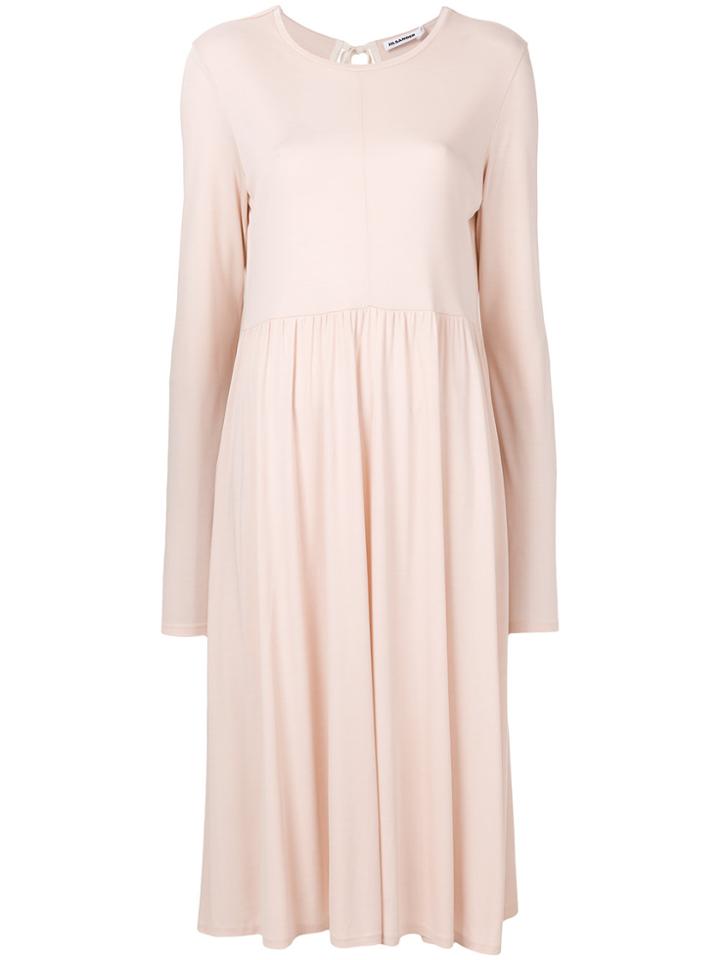 Jil Sander Flared Dress - Pink & Purple