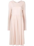 Jil Sander Flared Dress - Pink & Purple