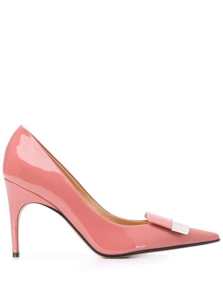 Sergio Rossi Pointed Toe Pumps - Pink