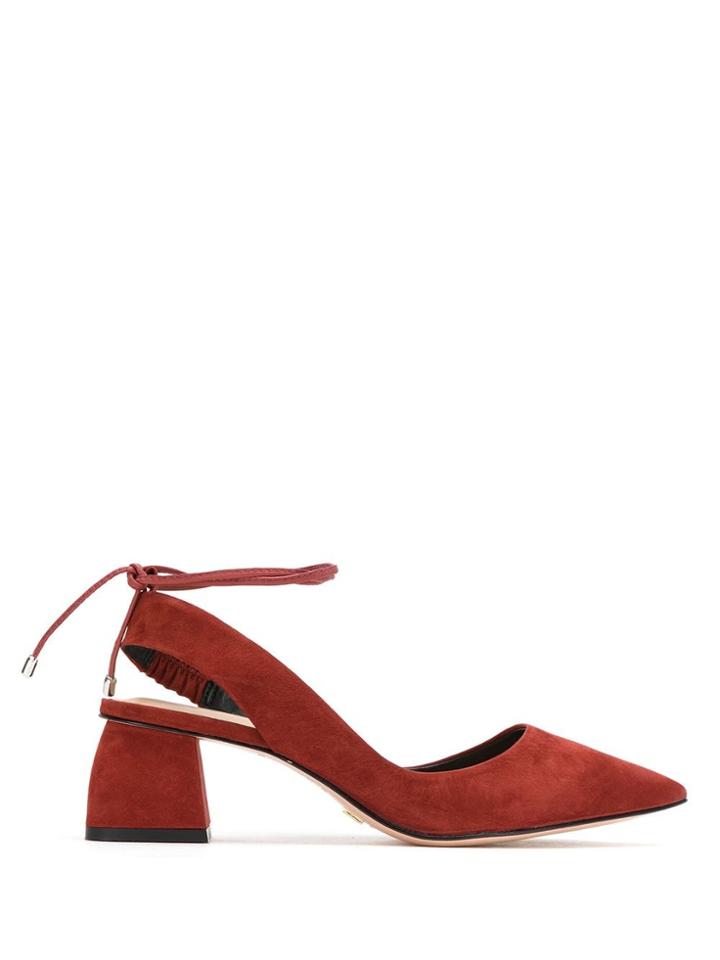 Serpui Block Heel Pumps - Red