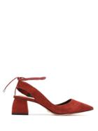 Serpui Block Heel Pumps - Red