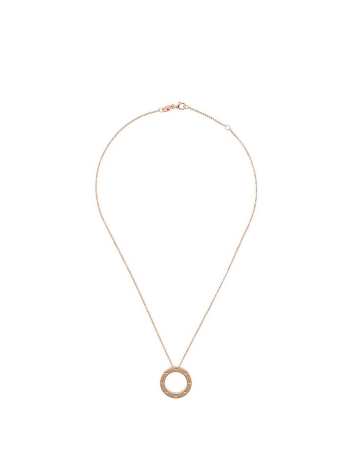 Roberto Coin 18kt Rose Gold Pois Mois Ruby Pendant Necklace