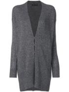 Etro Long Glitter Cardigan - Grey