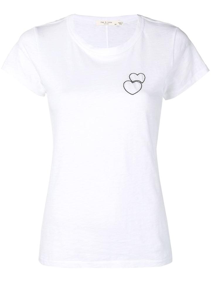 Rag & Bone Stitched Heart T-shirt - White