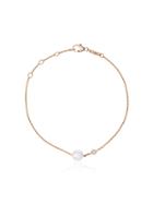 Rosa De La Cruz 18kt Yellow Gold Pearl And Diamond Bracelet - White
