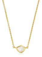 Monica Vinader Siren Mini Nugget Moonstone Necklace - Gold