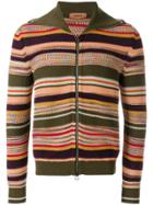 Missoni Multi-stripe Zip Front Cardigan - Multicolour