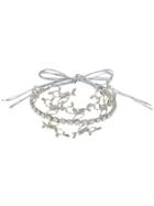 Silvia Gnecchi Crystal Embellished Tiara - Silver