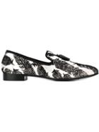 Giuseppe Zanotti Design Leaf Print Slippers