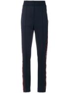 Circus Hotel High-waisted Striped Trousers - Blue