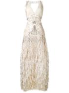 Once-upon-a-time Dress - Women - Silk/polyamide/polyester/other Fibers - 42, Nude/neutrals, Silk/polyamide/polyester/other Fibers, Alberta Ferretti