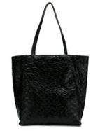 Mara Mac Pirarucu Leather Tote - Black