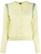 Ps Paul Smith Long-sleeve Fitted Cardigan - Yellow