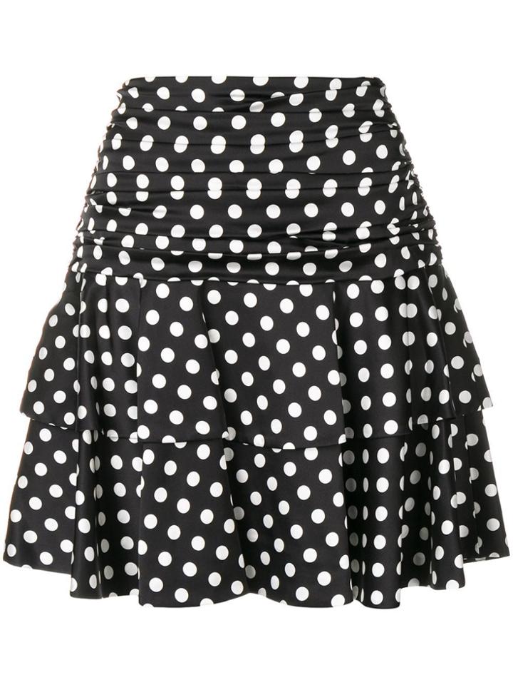 Moschino Polka Dot Print Skirt - Black