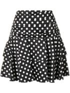 Moschino Polka Dot Print Skirt - Black