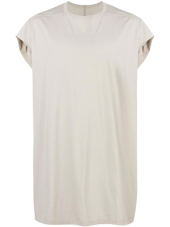Rick Owens Simple Forward Shoulder Sleeveless T-shirt - Nude &