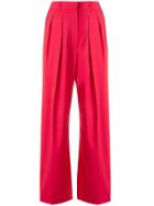 Agnona Wide-leg Trousers - Red
