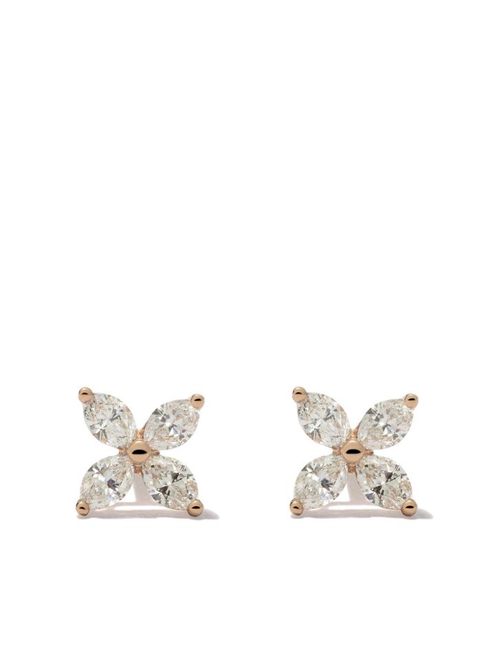 Tiffany & Co 18kt Rose Gold Tiffany Victoria Diamond Small Stud