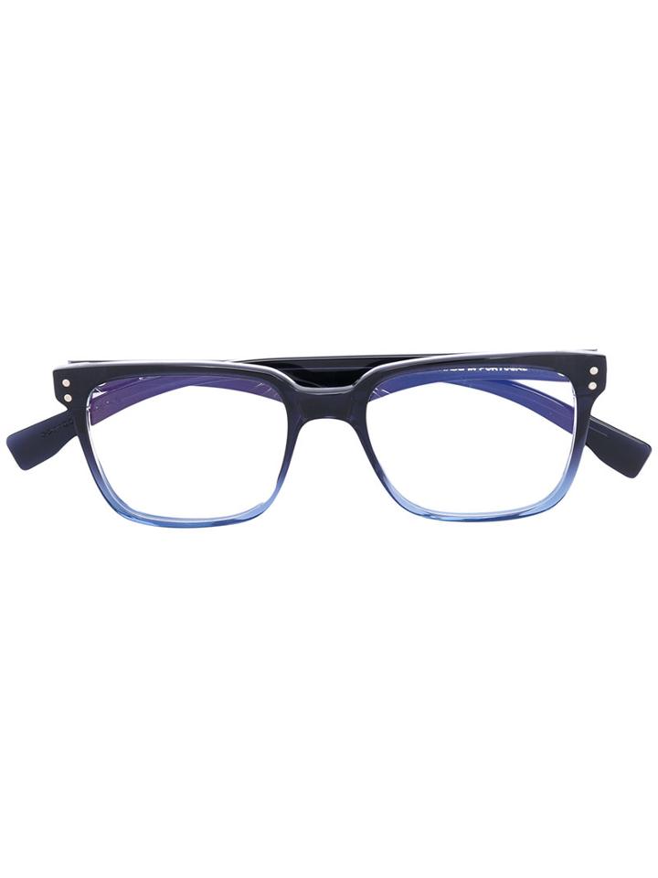 Family Affair - Square Frame Glasses - Unisex - Acetate - 51, Blue, Acetate