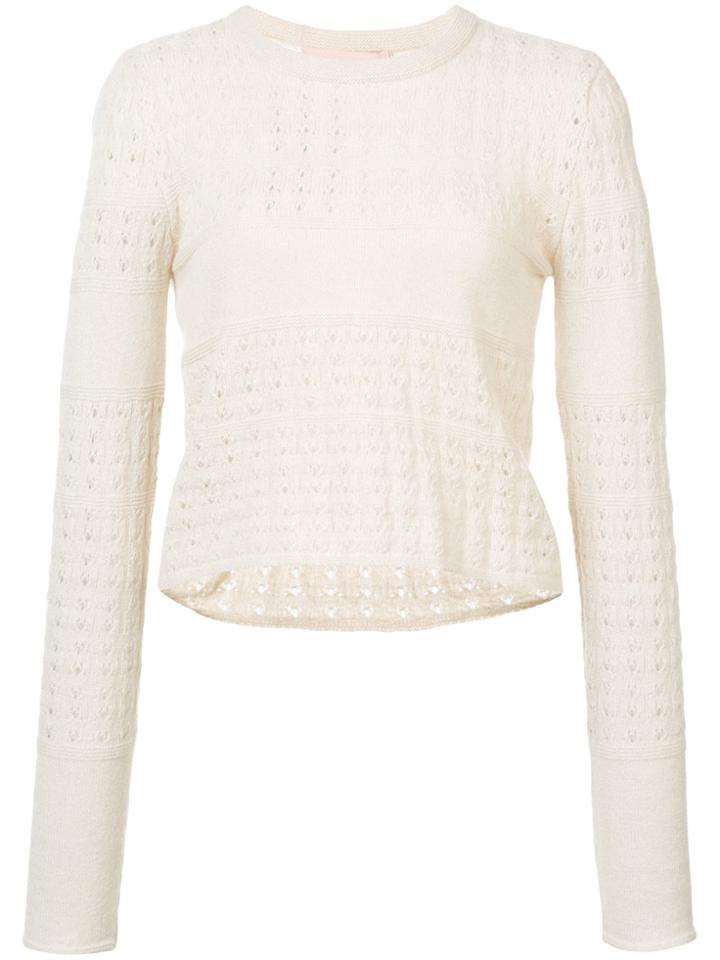 Brock Collection Open Knit Sweater - Nude & Neutrals