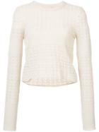 Brock Collection Open Knit Sweater - Nude & Neutrals