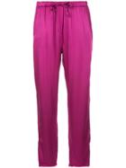 Raquel Allegra High Rise Straight Leg Trousers - Pink