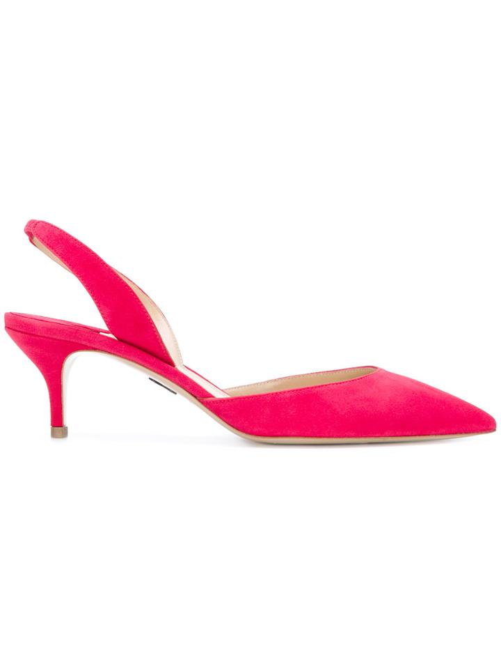 Paul Andrew Rhea Sling-back Pumps - Pink & Purple