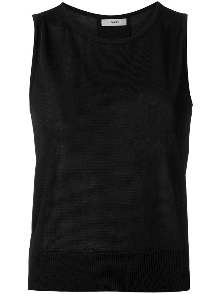 Egrey Knitted Top, Women's, Size: P, Black, Viscose