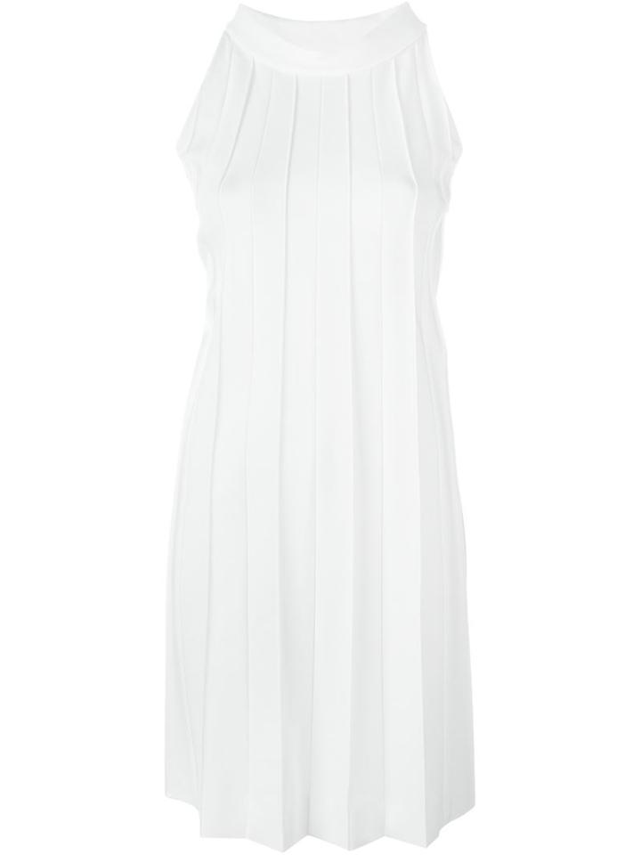Maison Margiela Brushstroke Print Dress, Women's, Size: 36, White, Polyamide/spandex/elastane/viscose