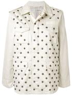 Tu Es Mon Trésor Flower-beaded Jacket - White