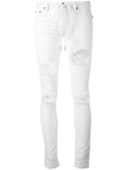 Off-white - Ripped Skinny Jeans - Women - Cotton/spandex/elastane - 27, White, Cotton/spandex/elastane