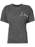 L'equip - Flamingo T-shirt - Women - Cotton/polyester - Xs, Grey, Cotton/polyester