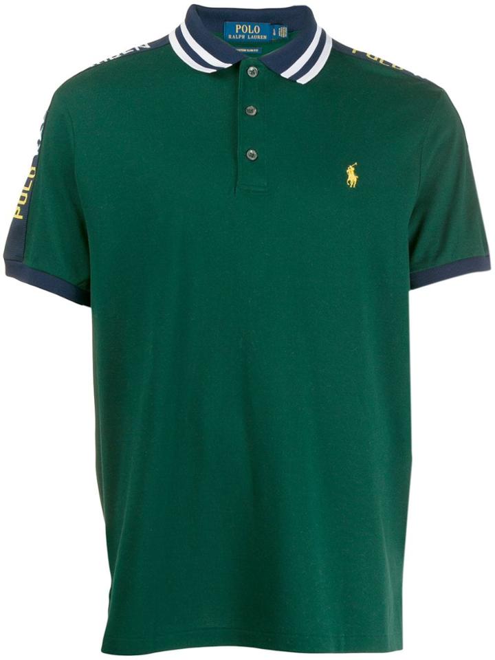 Polo Ralph Lauren Logo Printed Polo Top - Green